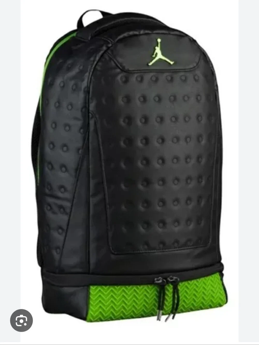 JORDAN RETRO 13' GOT GAME LIMITED EDITION BACKPACK. ALTITUDE. BLACK GREEN NEWER
